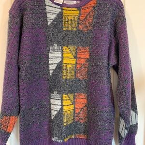 Bugatchi Uomo – Vintage Men’s Knit‎ Sweater - 80s - 90s